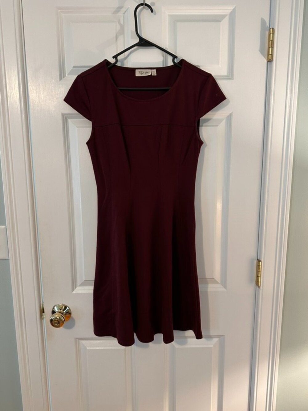 RD Style fit and flare cap sleeve dress